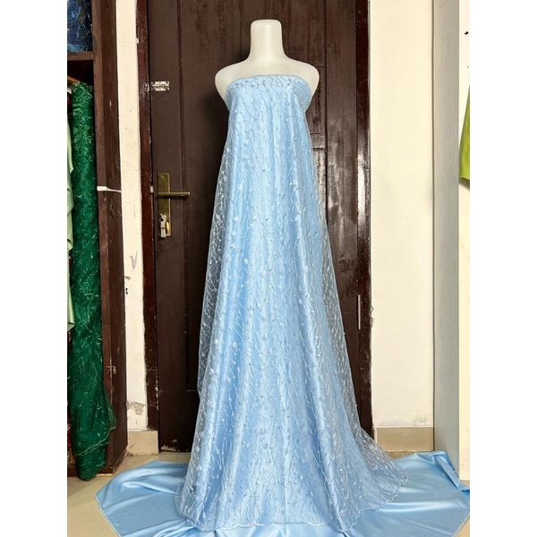 kain tile / Bahan Tile padi mutiara / kain kebaya/bahan kain meteran