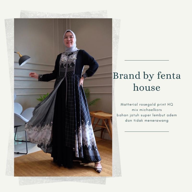 Medasti Dress Terbaru Original By Fenta House Gamis Set Berkualitas
