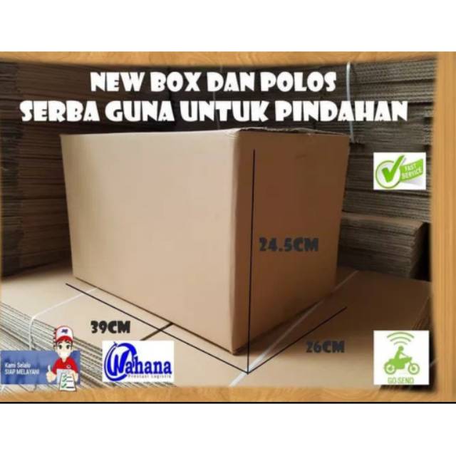 Kardus aqua gelas ukuran 39x26x24,5