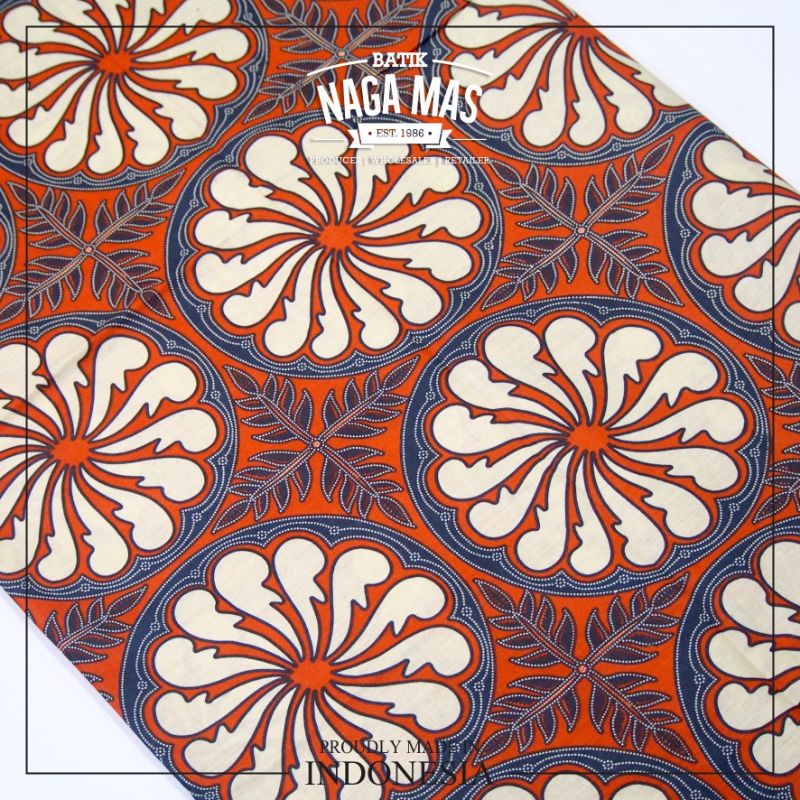 KAIN BATIK HALUS BATIK NAGA MAS - LUMINA KINCIR LINGKARAN MERAH