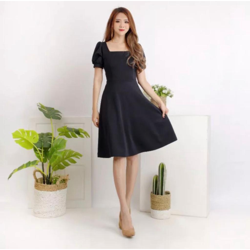 Toply shop Midi Dres korea sexy A line