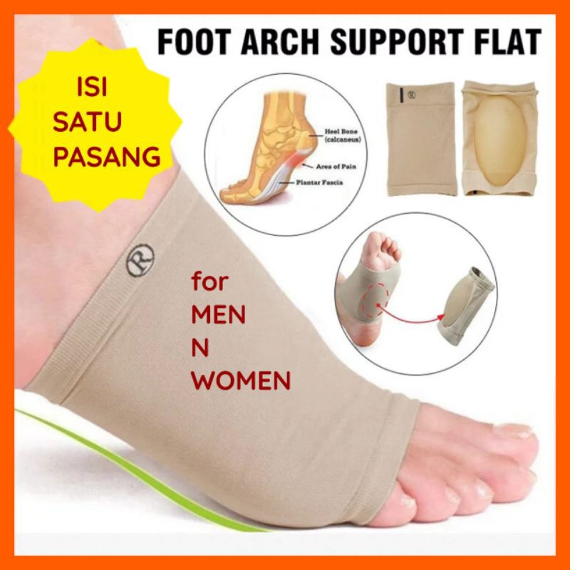 FOOT ARCH SUPPORT INSOLE KAKI DATAR INSOLE SEPATU PELINDUNG KAKI DATAR INSOLE SILICON