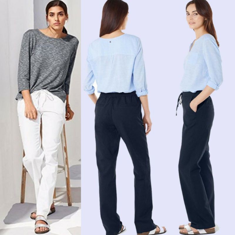 [CA] Celana Wanita Branded TCHIBO Linen Trousers