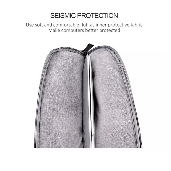 Tas Laptop Softcase Sleeve Nylon Zipper 14 15 inch