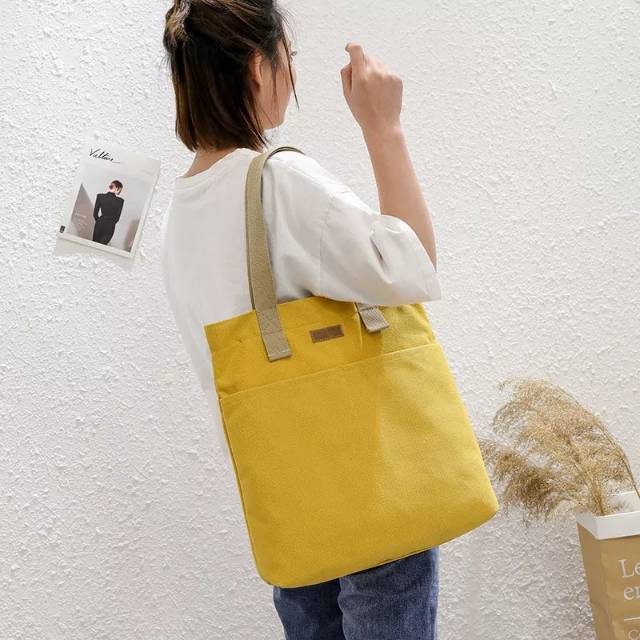 PROMO TAS AMELIA TOTE BAG CANVA - TAS TOTE BAG POLOS UNISEX