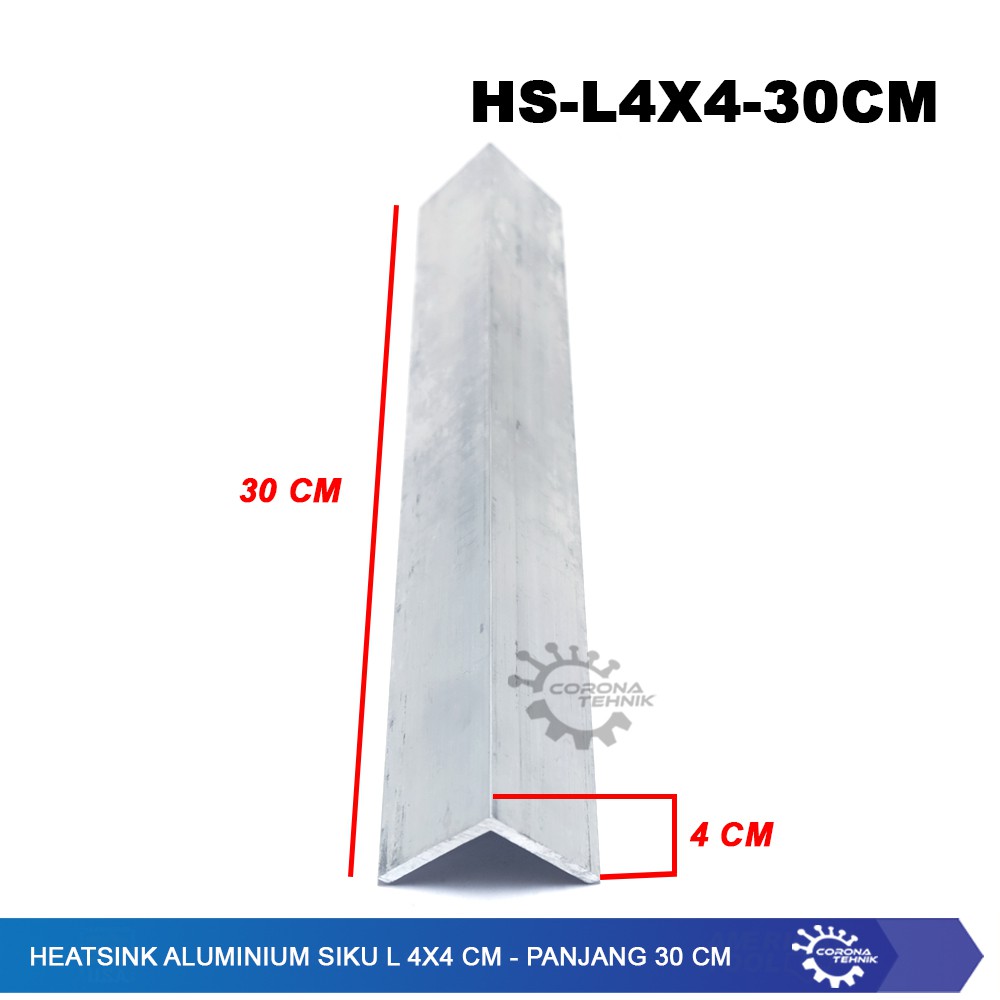 Heatsink Siku L 4x4 cm - Panjang 30 cm Alumunium