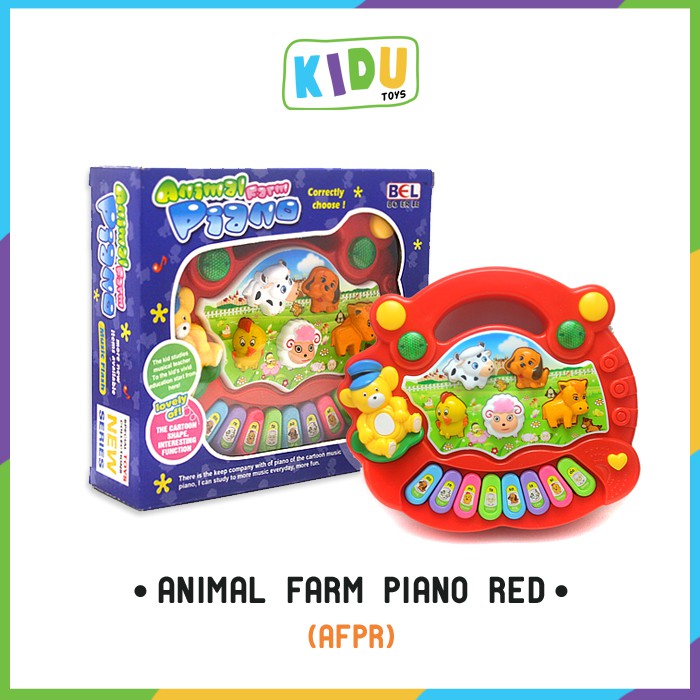 Mainan Edukasi Anak Animal Farm Piano Kidu Toys