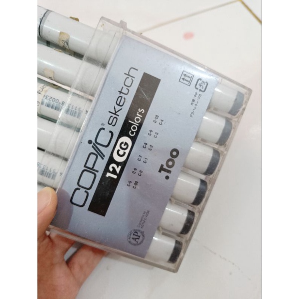 

copic sketch cool gray marker 12 refills preloved satuan