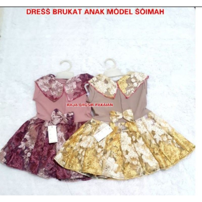 DRESS Brukat Anak Model Soimah