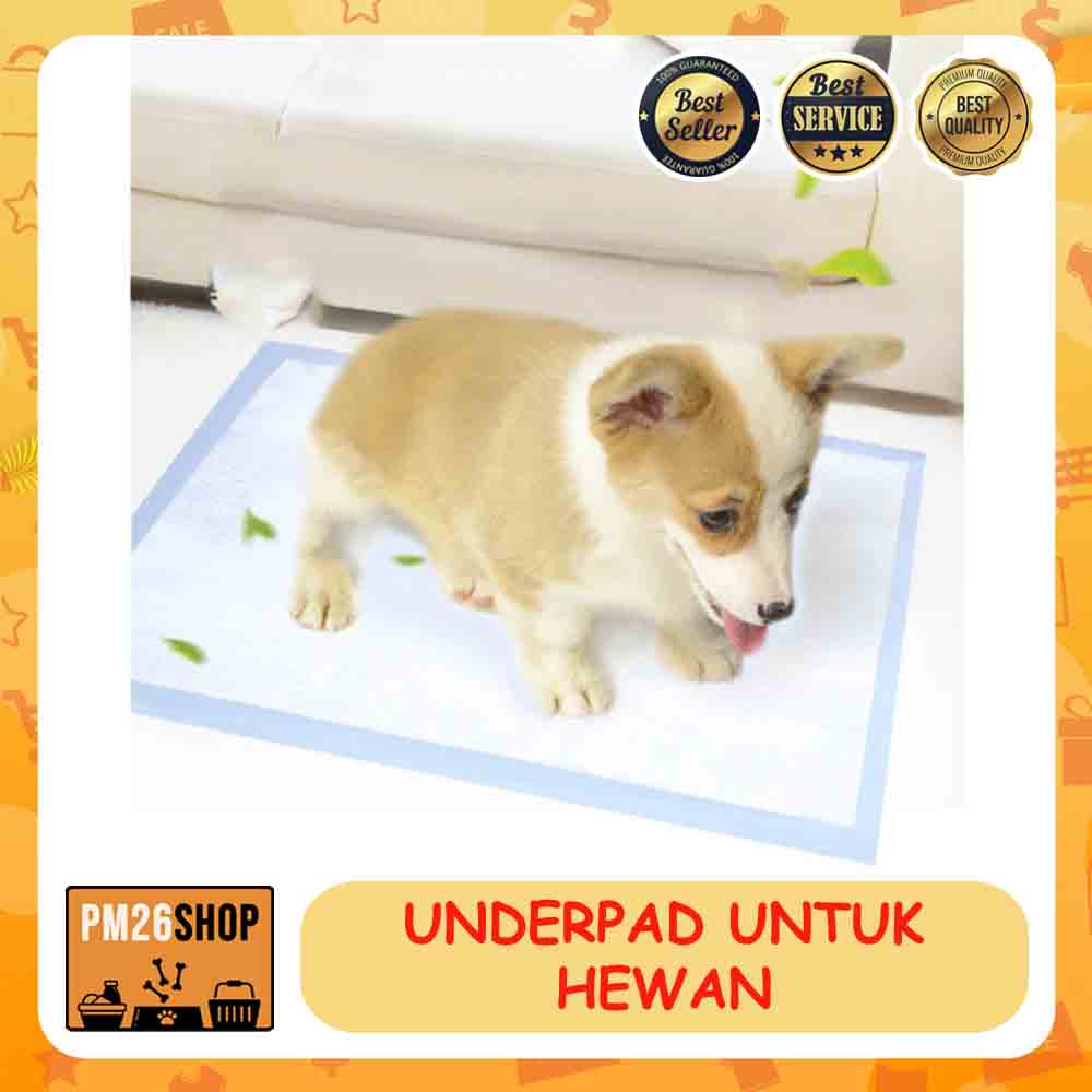 UNDERPAD PERLAK POPOK MATRAS UNTUK HEWAN SIZE S 45X33 cm