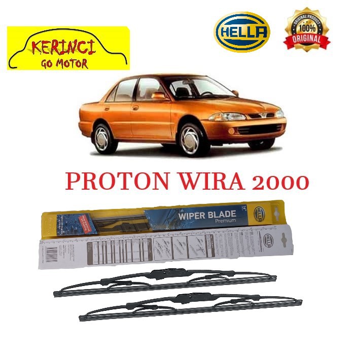 WIPER PROTON WIRA 2000 HELLA PREMIUM 20&quot; &amp; 17&quot; SEPASANG WIPER HELLA