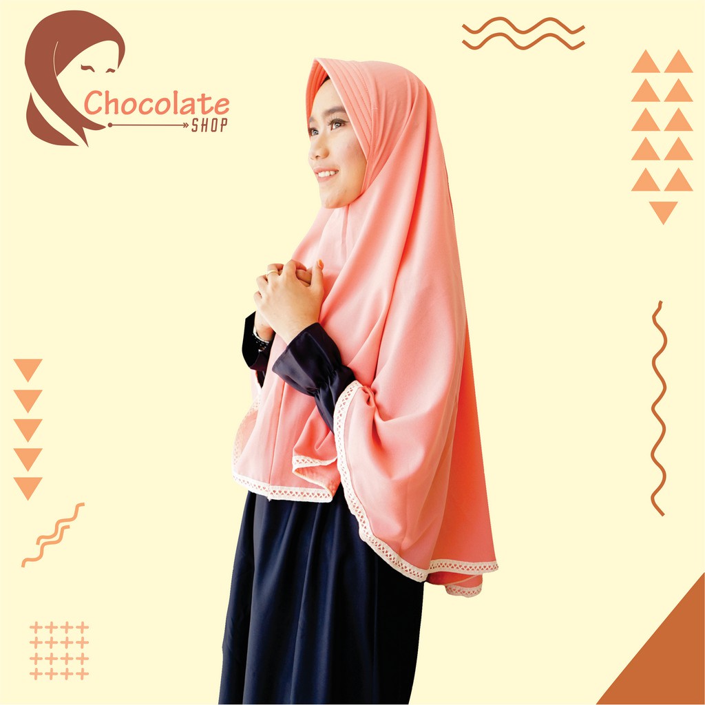 JILBAB KHIMAR PET BERGO LACE RENDA