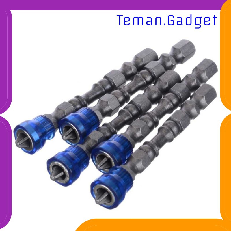 TG-DE177 Mayitr Kepala Obeng Magnetic Screwdrivers Hex S2 PH2 5 PCS