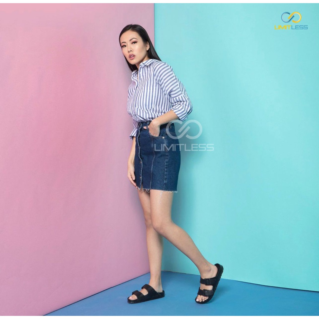 Zerolimit - Sandal Strap Wanita Terbaru Sendal Slip On Wanita Cantik Kekinian Sandal Selop Cewek Trendy