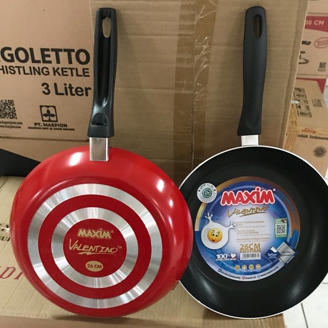 Frypan Maxim Valentino 26cm Panci Wajan Goreng Anti Lengket 26 CM Maxim