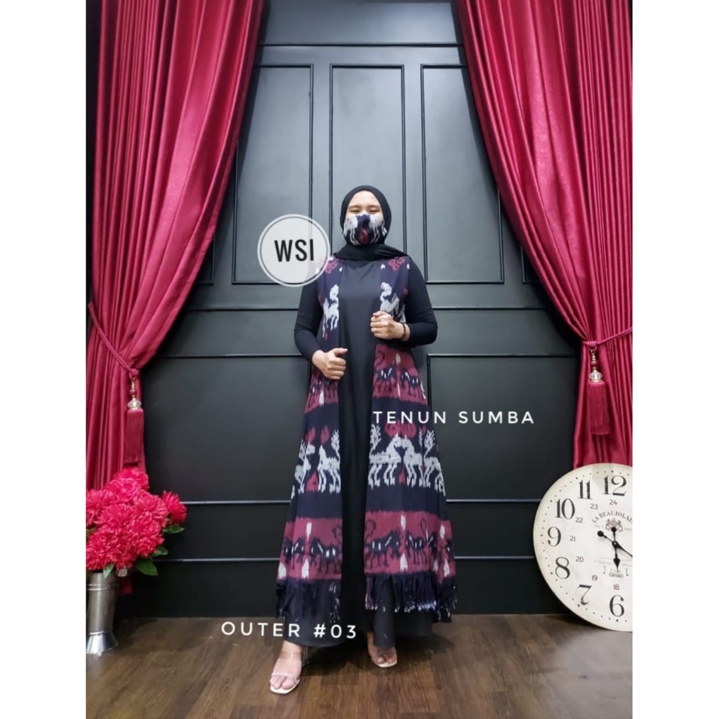NEW OUTER TENUN HALUSAN DAN SUMBA MODEL TERUSAN + FREE MASKER/OUTER TENUN ASLI JEPARA/OUTER TENUN/WS