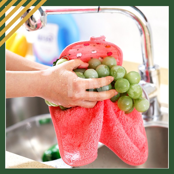 Lap Tangan Gantung | Lap Tangan Microfiber Polos Hand Towel Gantung Dapur Handuk Kitchen