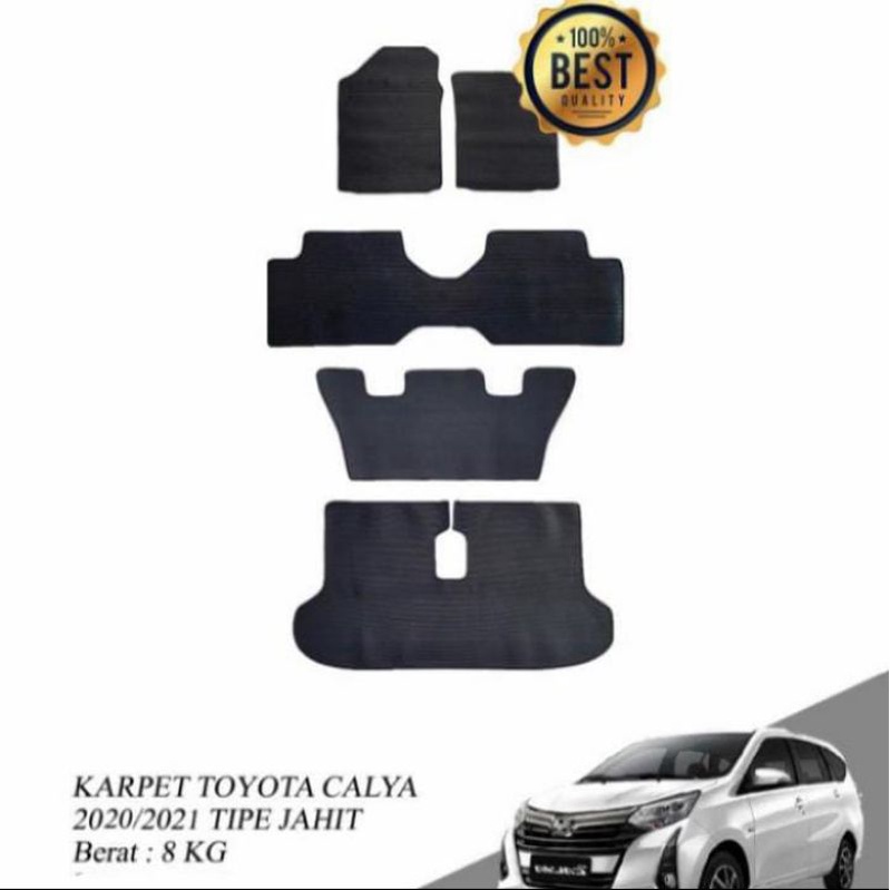 KARPET MOBIL CALYA / KARPET MOBIL SIGRA 2019 - 2021 FULL SET TYPE JAHIT PREMIUM