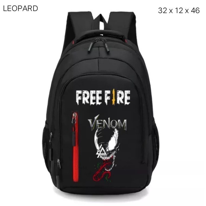 Tas Ransel Anak Laki-Laki Karakter Free Fire Venom / Tas Ransel Sekolah Anak Laki Laki Free Fire Venom Terbaru Terlaris Terkeren / Tas Ransel Sekolah Anak SD SMP SMA / Tas Sekolah Anak Laki Laki Terbaru 2022 Kekinian / Tas Ransel Murah