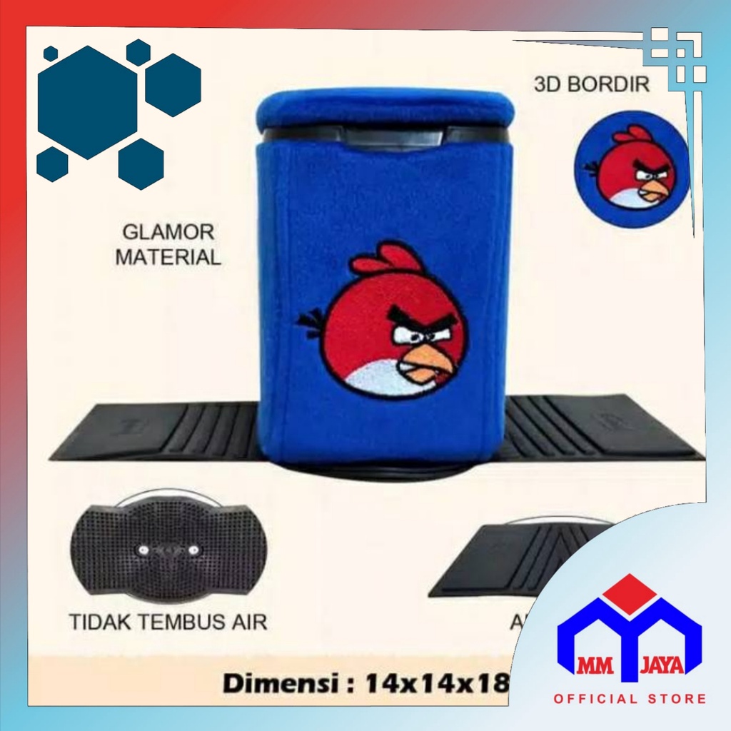 TEMPAT SAMPAH MOBIL ANGRY BIRD / AKSESORIS INTERIOR MOBIL