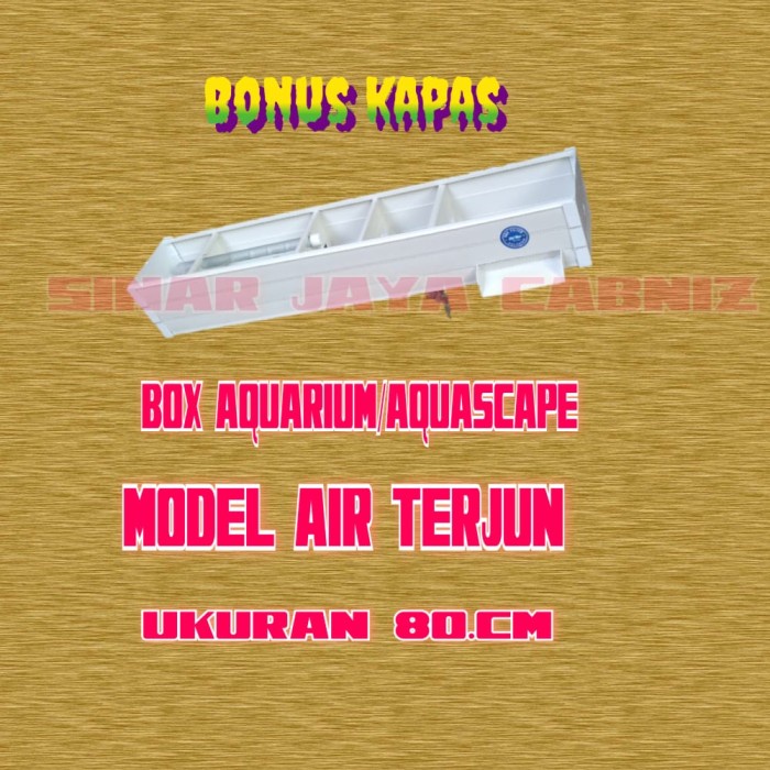 Box Filter aquarium/aquascape model air terjun ukuran 80 cm