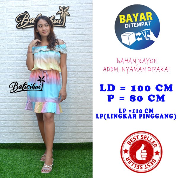 Balicihui Dress Dinda Dress Casual Dress Wanita Remaja Dress Santai