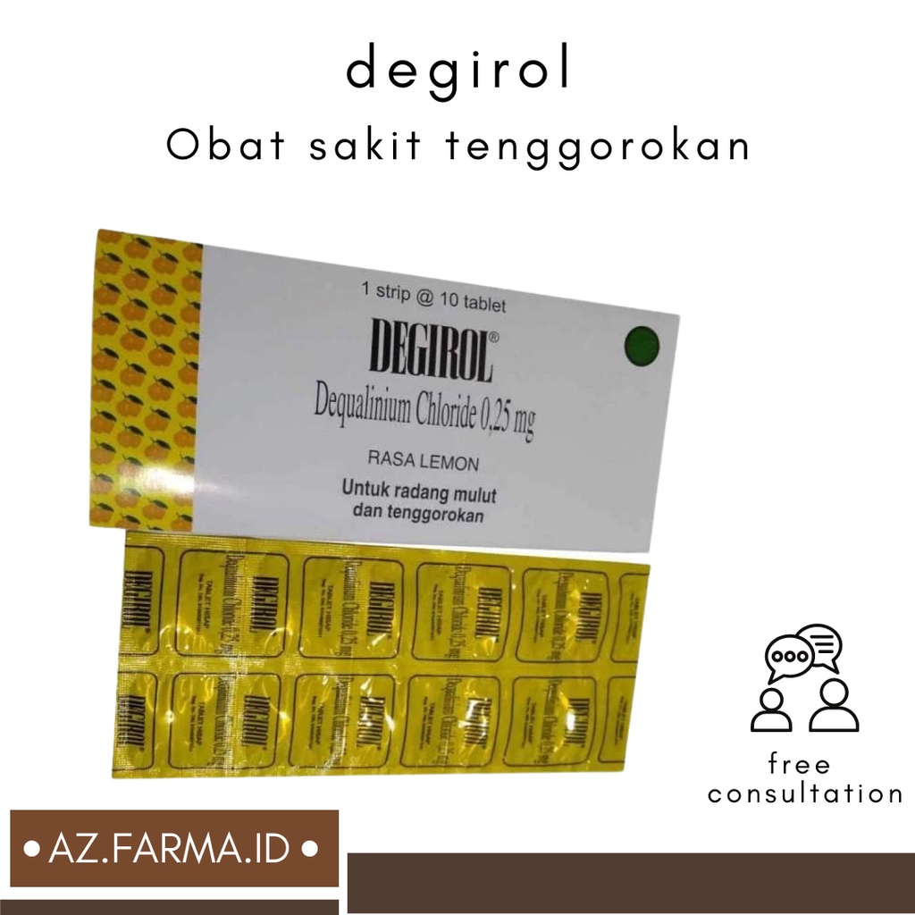 Degirol Tablet Hisap Obat Kesehatan [10 Tablet]