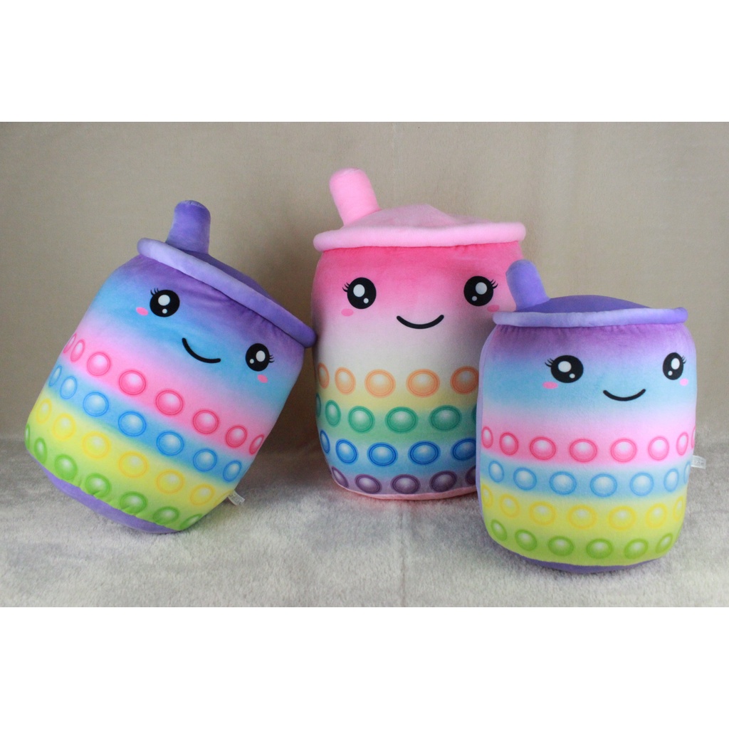 Bantal Boba Pop It , Bantal Gentong Boba Pop It ukuran XL