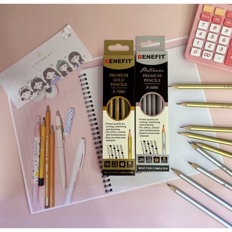 

PENSIL 2B BENEFIT (12PCS) NON TOXIC GERMAN LEAD | PENSIL SKETSA