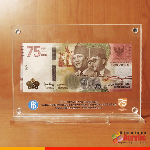 

Frame Akrilik /Pajangan Uang Kertas/display uang acrylic