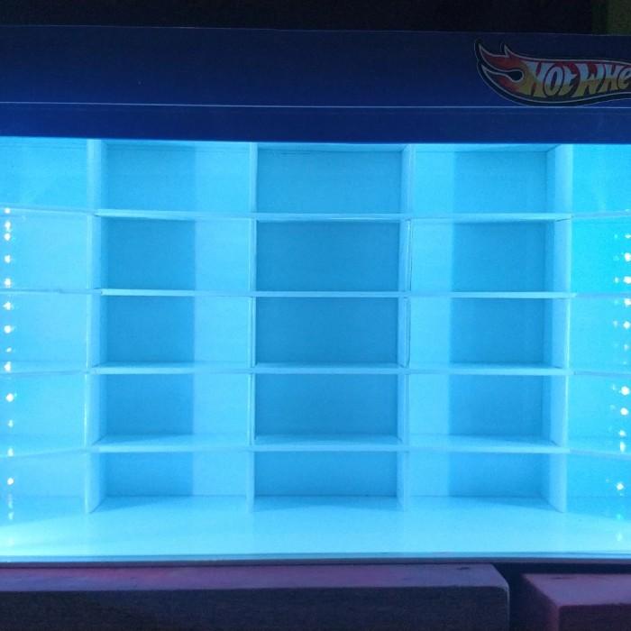 Ferna | Jual Rak Hotwheels Display Akrilik Lampu Led Rgb Dan Remote Wireless