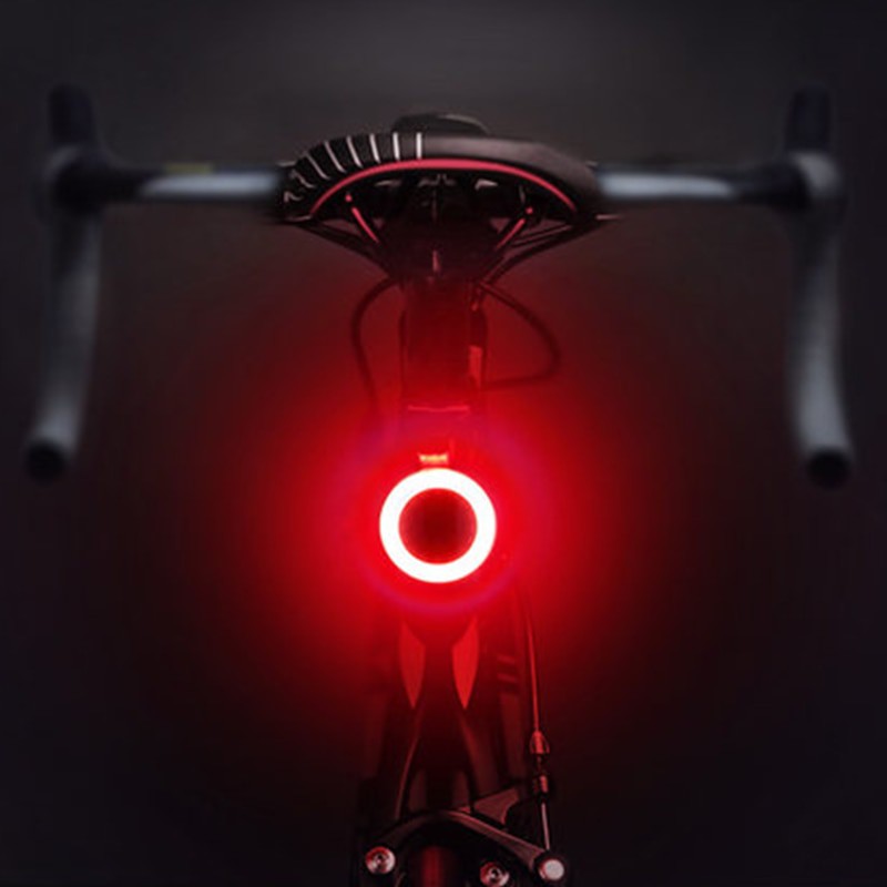 COD Lampu Belakang Sepeda Dengan USB Charging Tail Light LED Bicycle Circle