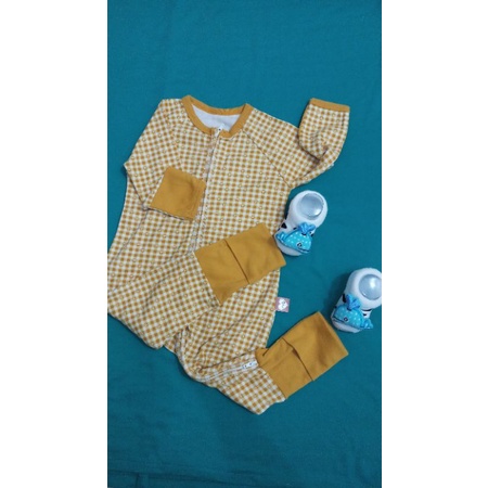 (preloved) cuit sleep suit yellow amber