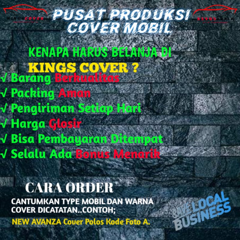 Cover Mobil Rush Lama Sarung Toyota Rush Selimut Mantol Pelindung Tutup Mantol Anti Air Waterproof