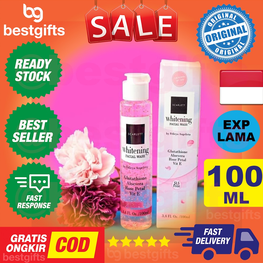 SCARLETT WHITENING FACIAL WASH SABUN MUKA MENCERAHKAN - 100 ML