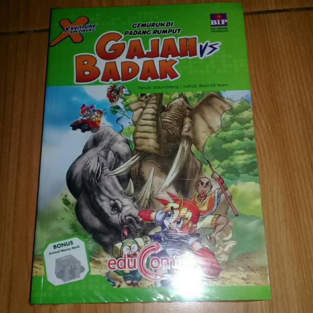 X-venture xplorers gemuruh di padang rumput gajah vs badak