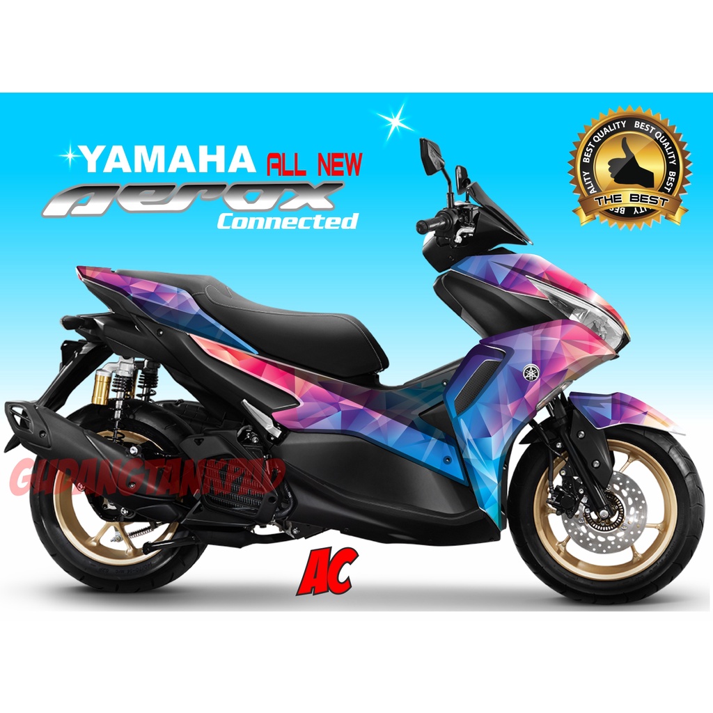 DECAL STIKER DECAL AEROX 155 CONNECTED, FULL BODY ALL NEW AEROX 155 CONNECTED 2021