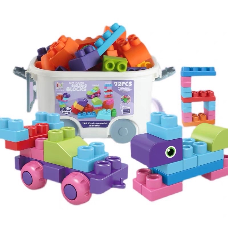 soft stacking blocks - baby stacking toys - balok bayi