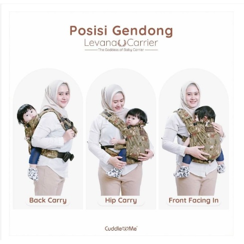 Cuddle Me LEVANA Carrier Gendongan Depan Hipseat SSC M Shape Cuddleme FREE Mainan Bayi