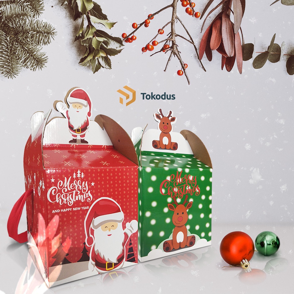 

Kardus Box Kue Natal Spesial Merry Christmas Isi 2 Toples 500gr ukuran 14 x 14 x 15 cm - Tokodus Cimahi