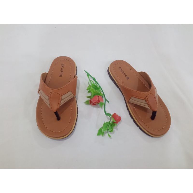 sandal anak Exafor tan/crem