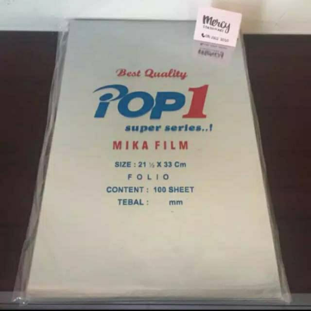 

Plastik Jilid A4 F4 Cover Mika Tebal Bening 0,10 MC Folio A4
