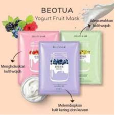 BEOTUA YOGURT FRUIT SHEET MASK MASKER WAJAH