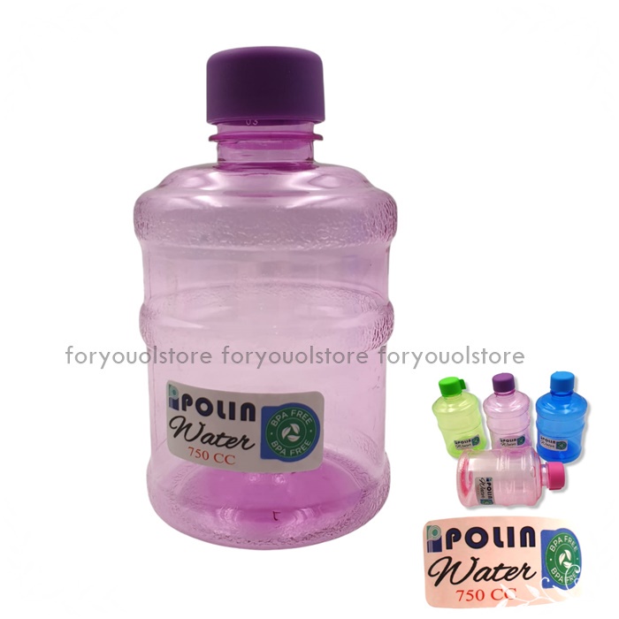 Botol Minum GaloBotol Air Minum Plastik BPA FREE - Botol Minum Bentuk Galon Warna/Botol Minum Unik/ Water Bottle/ My Bottle Galon Air Mini 750ml Water Bucket