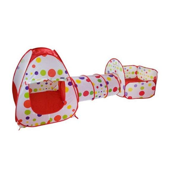 Tenda Anak Terowongan Keranjang Mandi Bola Tent 3 In 1