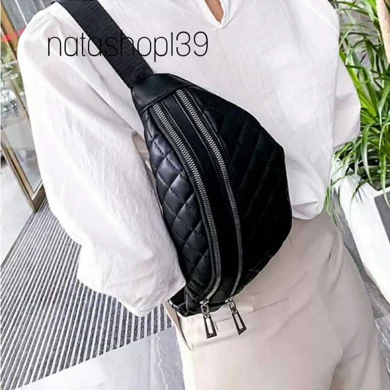 Sale Tas Selempang Bordir Kulit Wanita Tas Waist Bag Fashion Tas Murah