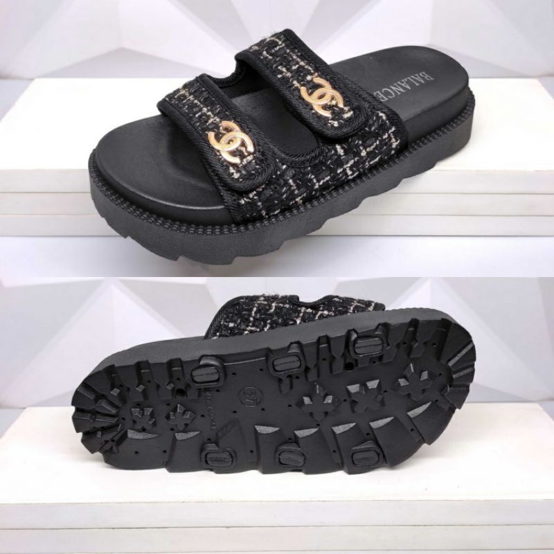Original Balance 238 Sandal Wedges Slop Velcro CNL Import Wanita Karet Sendal Selop Cewek Perempuan Jelly Kretek Impor Terbaru Florida 840 238-1 238-8B