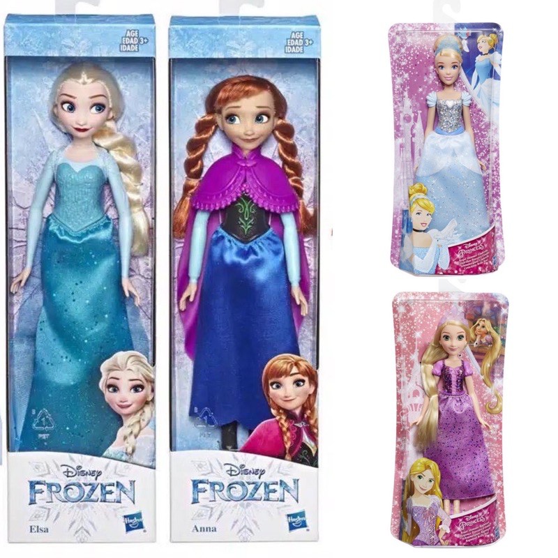 New Boneka Barbie Princess Elsa & Anna Rapunzel Cinderella Frozen Original Hasbro