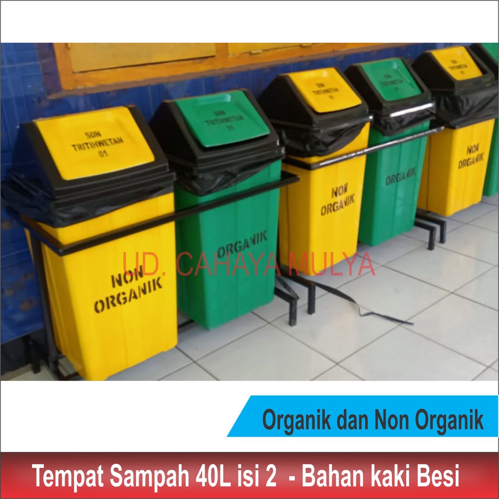 Tempat Sampah 40Liter Organik dan Non Organik