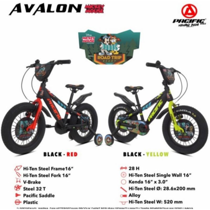 Sepeda BMX 16 Inch Pacific Avalon Mickey Mouse